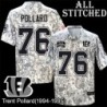 Camo Embroidered Trent Pollard Cincinnati Bengals #76 Stitched Jersey