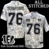 Camo Embroidered Kirk Scrafford Cincinnati Bengals #76 Stitched Jersey