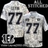 Camo Embroidered Victor Leyva Cincinnati Bengals #77 Stitched Jersey