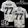 Camo Embroidered Frank Peters Cincinnati Bengals #77 Stitched Jersey