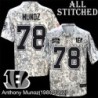 Camo Embroidered Anthony Munoz Cincinnati Bengals #78 Stitched Jersey