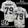 Camo Embroidered Ross Browner Cincinnati Bengals #79 Stitched Jersey