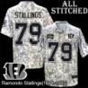 Camo Embroidered Ramondo Stallings Cincinnati Bengals #79 Stitched Jersey