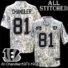 Camo Embroidered Al Chandler Cincinnati Bengals #81 Stitched Jersey