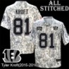 Camo Embroidered Tyler Kroft Cincinnati Bengals #81 Stitched Jersey