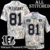 Camo Embroidered Marquis Pleasant Cincinnati Bengals #81 Stitched Jersey