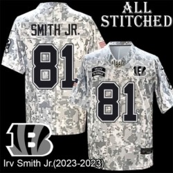 Camo Embroidered Irv Smith Jr. Cincinnati Bengals #81 Stitched Jersey