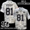 Camo Embroidered Ben Utecht Cincinnati Bengals #81 Stitched Jersey