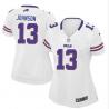 JOHNSON Buffalo #13 Womens Football Jersey - Steve Johnson Womens Football Jersey (White)_Free Shipping
