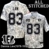 Camo Embroidered Dennis Law Cincinnati Bengals #83 Stitched Jersey