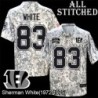 Camo Embroidered Sherman White Cincinnati Bengals #83 Stitched Jersey