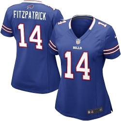 FITZPATRICK Buffalo #14 Womens Football Jersey - Ryan Fitzpatrick Womens Football Jersey (Blue)_Free Shipping