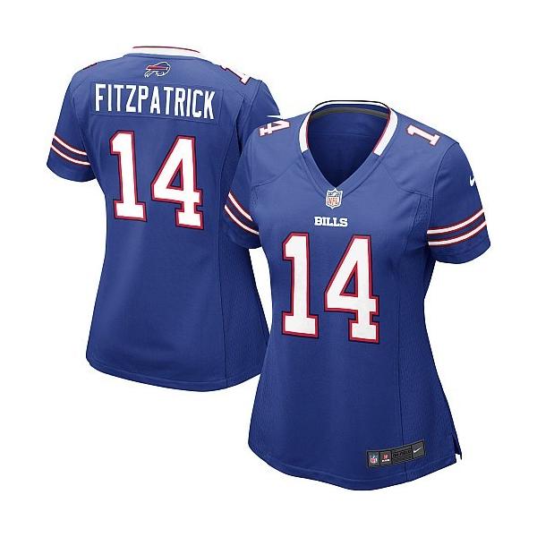 FITZPATRICK Buffalo #14 Womens Football Jersey - Ryan Fitzpatrick Womens Football Jersey (Blue)_Free Shipping