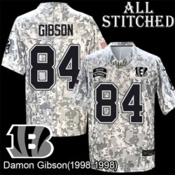 Camo Embroidered Damon Gibson Cincinnati Bengals #84 Stitched Jersey
