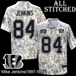 Camo Embroidered Mike Jenkins Cincinnati Bengals #84 Stitched Jersey