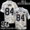 Camo Embroidered Reggie Sims Cincinnati Bengals #84 Stitched Jersey