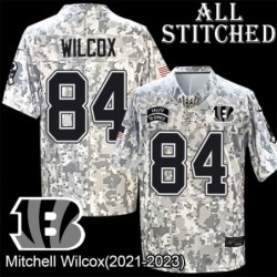 Camo Embroidered Mitchell Wilcox Cincinnati Bengals #84 Stitched Jersey