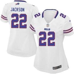 JACKSON Buffalo #22 Womens Football Jersey - Fred Jackson Womens Football Jersey (White)_Free Shipping
