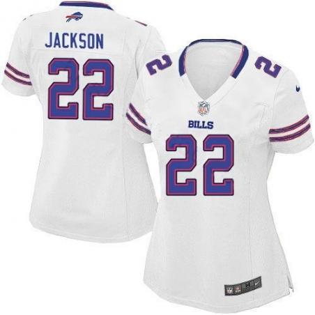 JACKSON Buffalo #22 Womens Football Jersey - Fred Jackson Womens Football Jersey (White)_Free Shipping
