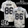 Camo Embroidered Ken Brown Cincinnati Bengals #86 Stitched Jersey