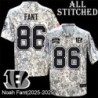 Camo Embroidered Noah Fant Cincinnati Bengals #86 Stitched Jersey