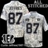 Camo Embroidered Curtis Jeffries Cincinnati Bengals #87 Stitched Jersey