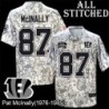 Camo Embroidered Pat McInally Cincinnati Bengals #87 Stitched Jersey