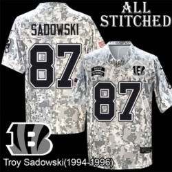 Camo Embroidered Troy Sadowski Cincinnati Bengals #87 Stitched Jersey
