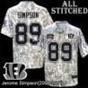 Camo Embroidered Jerome Simpson Cincinnati Bengals #89 Stitched Jersey