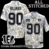 Camo Embroidered Christo Bilukidi Cincinnati Bengals #90 Stitched Jersey