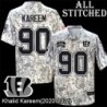 Camo Embroidered Khalid Kareem Cincinnati Bengals #90 Stitched Jersey