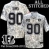 Camo Embroidered Pat Sims Cincinnati Bengals #90 Stitched Jersey