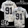 Camo Embroidered Randy Chevrier Cincinnati Bengals #91 Stitched Jersey