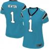 NEWTON Carolina #1 Womens Football Jersey - Cam Newton Womens Football Jersey (Blue)_Free Shipping