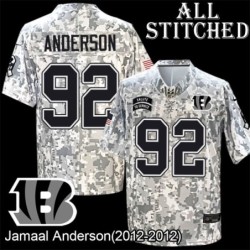Camo Embroidered Jamaal Anderson Cincinnati Bengals #92 Stitched Jersey
