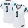 NEWTON Carolina #1 Womens Football Jersey - Cam Newton Womens Football Jersey (White)_Free Shipping