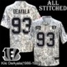 Camo Embroidered Kiki DeAyala Cincinnati Bengals #93 Stitched Jersey