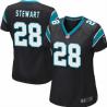 STEWART Carolina #28 Womens Football Jersey - Jonathan Stewart Womens Football Jersey (Black)_Free Shipping