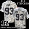 Camo Embroidered Rashad Jeanty Cincinnati Bengals #93 Stitched Jersey