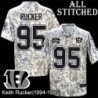 Camo Embroidered Keith Rucker Cincinnati Bengals #95 Stitched Jersey