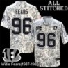 Camo Embroidered Willie Fears Cincinnati Bengals #96 Stitched Jersey