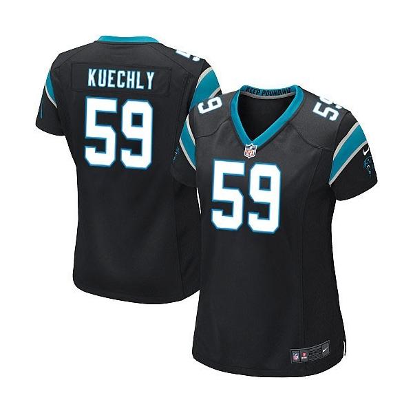 KUECHLY Carolina #59 Womens Football Jersey - Luck Kuechly Womens Football Jersey (Black)_Free Shipping