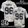 Camo Embroidered Cameron Sample Cincinnati Bengals #96 Stitched Jersey