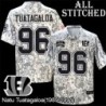 Camo Embroidered Natu Tuatagaloa Cincinnati Bengals #96 Stitched Jersey