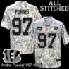 Camo Embroidered Andre Purvis Cincinnati Bengals #97 Stitched Jersey