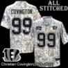 Camo Embroidered Christian Covington Cincinnati Bengals #99 Stitched Jersey