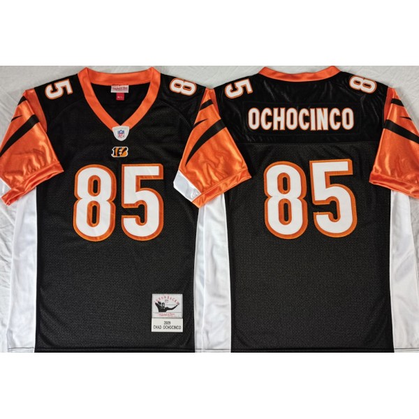 Black Chad Ochocinco Cincinnati Bengals #85 2009 Throwback Jersey