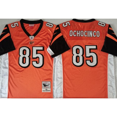 Orange Chad Ochocinco Cincinnati Bengals #85 2009 Throwback Jersey
