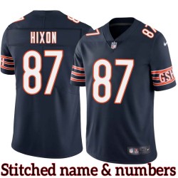 Navy Home Domenik Hixon Chicago Bears #87 Stitched Jersey