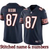 Navy Home Domenik Hixon Chicago Bears #87 Stitched Jersey
